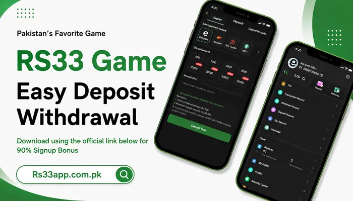 Easy Rs33 Deposit and Withdraw Guide